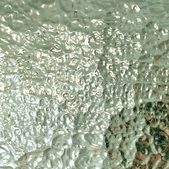 Vaaleanvihre&auml; taidelasipeili AR07 (Pale Green Wavy)