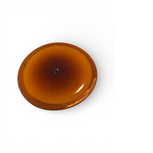 Rondell-lasikiekko, meripihka 10cm