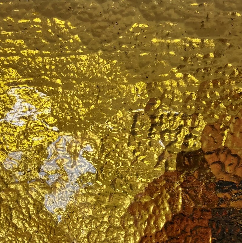 L&auml;mmin kulta taidelasipeili AR17 (Gold Wavy)